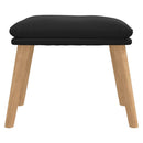vidaXL fekete bársony lábzsámoly 45x29,5x35 cm