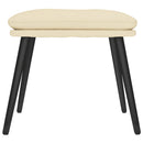 vidaXL krémszínű szövet lábzsámoly 45x29,5x35 cm