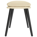 vidaXL krémszínű szövet lábzsámoly 45x29,5x35 cm