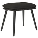 vidaXL fekete szövet lábzsámoly 45 x 29,5 x 35 cm