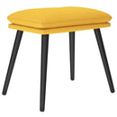 vidaXL mustársárga szövet lábzsámoly 45 x 29,5 x 35 cm