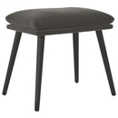 vidaXL sötétszürke bársony lábzsámoly 45x29,5x35 cm