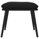 vidaXL fekete bársony lábzsámoly 45x29,5x35 cm