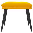 vidaXL mustársárga bársony lábzsámoly 45x29,5x35 cm