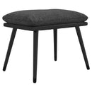vidaXL sötétszürke szövet és műbőr lábzsámoly 45x29,5x35 cm