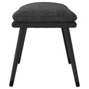 vidaXL sötétszürke szövet és műbőr lábzsámoly 45x29,5x35 cm
