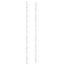 vidaXL fehér vas falra szerelhető bortartó állvány 12 palacknak