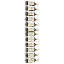 vidaXL fehér vas falra szerelhető bortartó állvány 12 palacknak