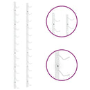 vidaXL fehér vas falra szerelhető bortartó állvány 12 palacknak