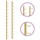 vidaXL arany vas falra szerelhető bortartó állvány 12 palacknak