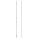 vidaXL 2 db fehér vas falra szerelhető bortartó állvány 12 palacknak