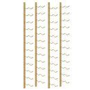 vidaXL 2 db fehér vas falra szerelhető bortartó állvány 24 palacknak