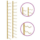 vidaXL 2 db fehér vas falra szerelhető bortartó állvány 24 palacknak