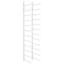 vidaXL fehér vas falra szerelhető bortartó állvány 36 palacknak