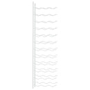 vidaXL fehér vas falra szerelhető bortartó állvány 36 palacknak