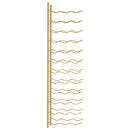 vidaXL arany vas falra szerelhető bortartó állvány 36 palacknak