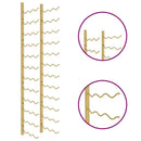 vidaXL arany vas falra szerelhető bortartó állvány 36 palacknak