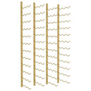 vidaXL 2 db arany vas falra szerelhető bortartó állvány 36 palacknak