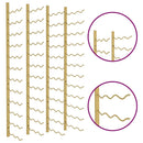 vidaXL 2 db arany vas falra szerelhető bortartó állvány 36 palacknak