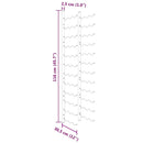 vidaXL 2 db arany vas falra szerelhető bortartó állvány 36 palacknak