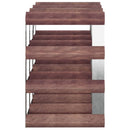 vidaXL barna tömör fenyőfa bortartó 12 palackhoz