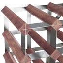 vidaXL barna tömör fenyőfa bortartó 20 palackhoz