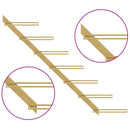 vidaXL arany fém falra szerelhető bortartó állvány 7 palacknak