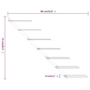 vidaXL 2 db arany fém falra szerelhető bortartó állvány 7 palacknak