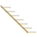 vidaXL 2 db arany fém falra szerelhető bortartó állvány 7 palacknak