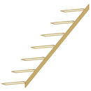 vidaXL 2 db arany fém falra szerelhető bortartó állvány 7 palacknak