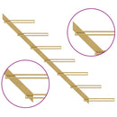 vidaXL 2 db arany fém falra szerelhető bortartó állvány 7 palacknak