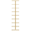 vidaXL arany vas falra szerelhető bortartó állvány 9 palacknak