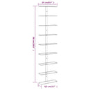 vidaXL 2 db arany vas falra szerelhető bortartó állvány 9 palacknak