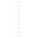 vidaXL fehér fém falra szerelhető bortartó állvány 10 palacknak