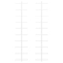 vidaXL fehér fém falra szerelhető bortartó állvány 10 palacknak