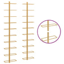 vidaXL arany fém falra szerelhető bortartó állvány 10 palacknak