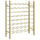 vidaXL arany fém bortartó állvány 48 palackhoz