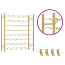 vidaXL arany fém bortartó állvány 48 palackhoz