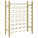 vidaXL arany fém bortartó állvány 48 palackhoz