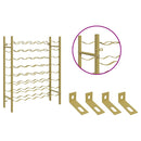 vidaXL arany fém bortartó állvány 48 palackhoz