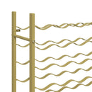 vidaXL arany fém bortartó állvány 48 palackhoz