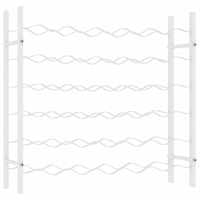 vidaXL fehér fém bortartó állvány 36 palackhoz