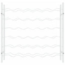 vidaXL fehér fém bortartó állvány 36 palackhoz