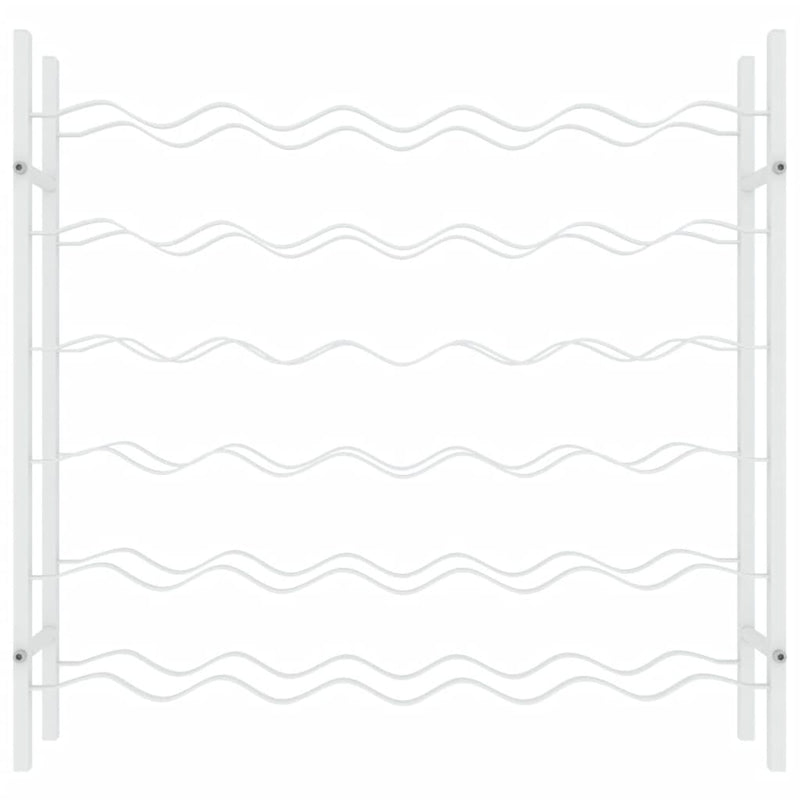 vidaXL fehér fém bortartó állvány 36 palackhoz