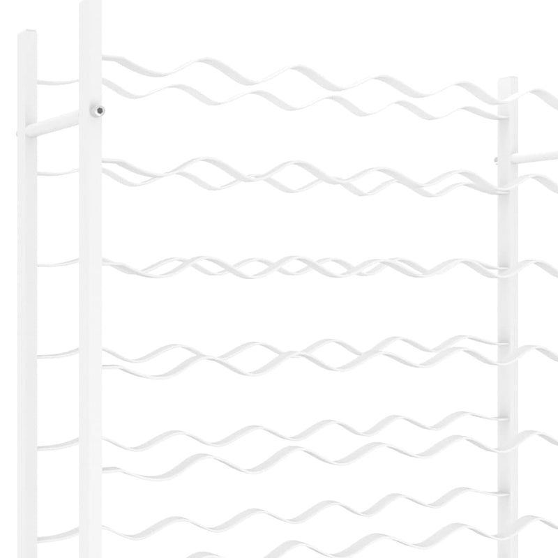 vidaXL fehér fém bortartó állvány 36 palackhoz