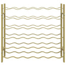 vidaXL arany fém bortartó állvány 36 palackhoz