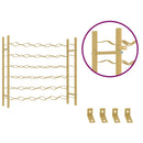 vidaXL arany fém bortartó állvány 36 palackhoz