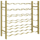 vidaXL arany fém bortartó állvány 36 palackhoz