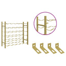 vidaXL arany fém bortartó állvány 36 palackhoz