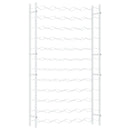 vidaXL fehér fém bortartó állvány 72 palackhoz